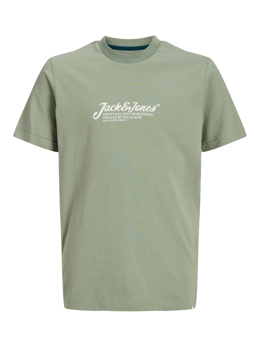 T-shirt van Jack and jones Junior in groen voor jongens