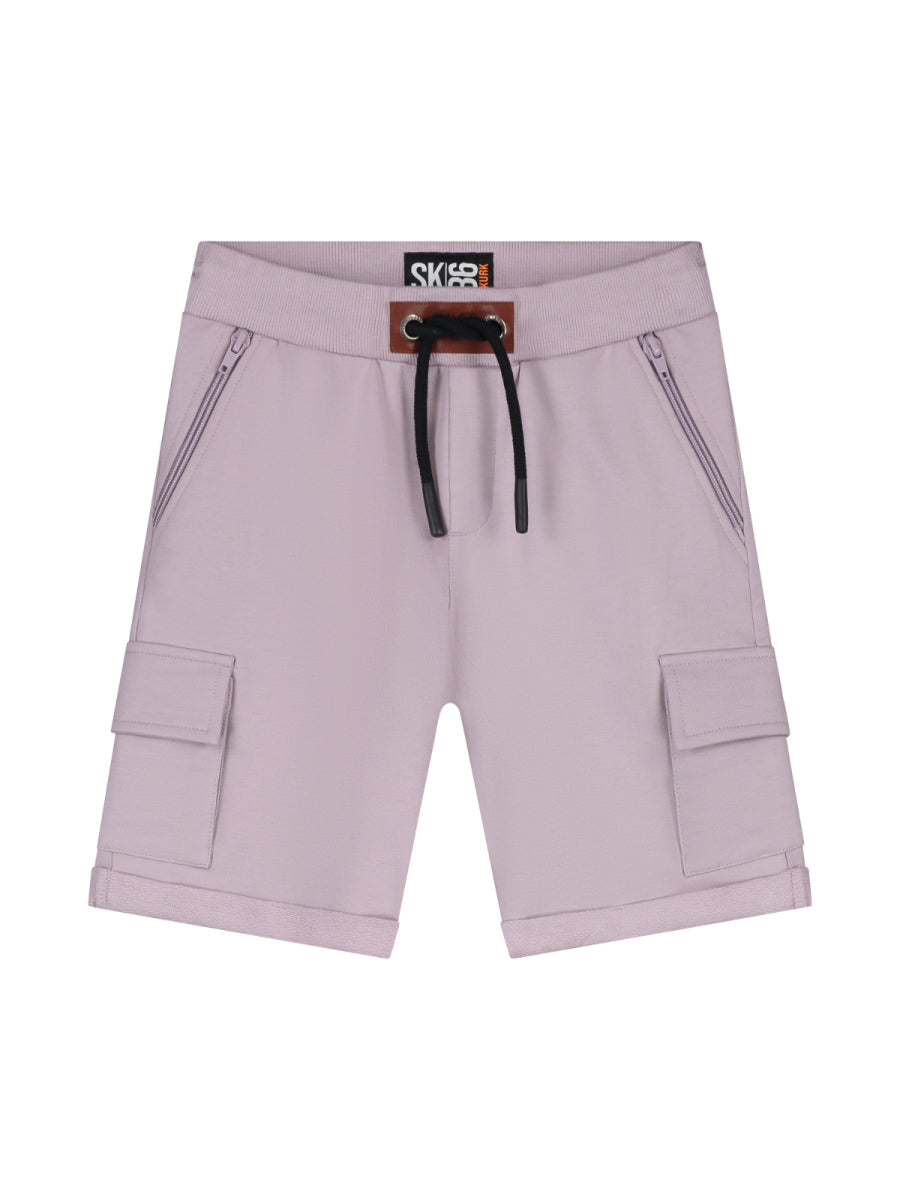 Short voor jongens in aubergine paars van SKURK zomercollectie 2025