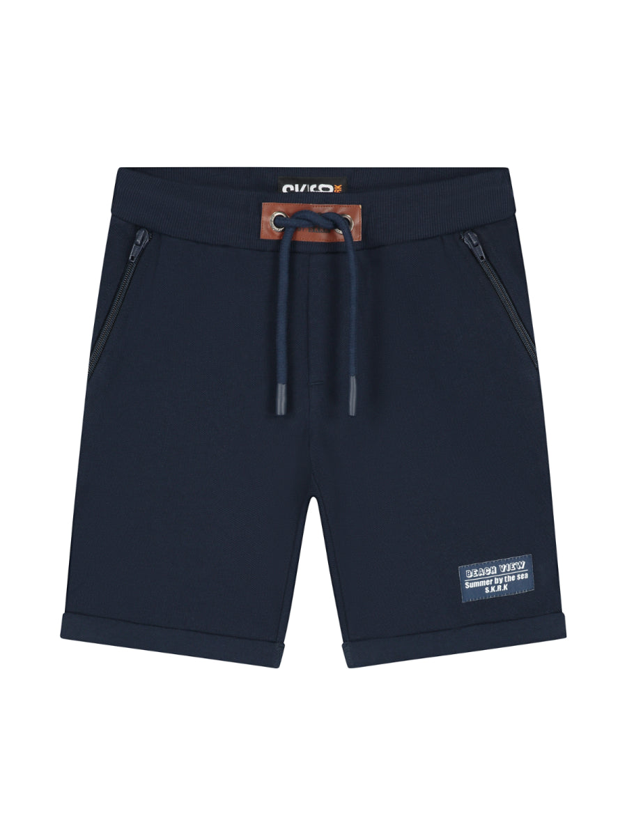 Short voor jongens in navy donkerblauw van Skurk zomercollectie 2025