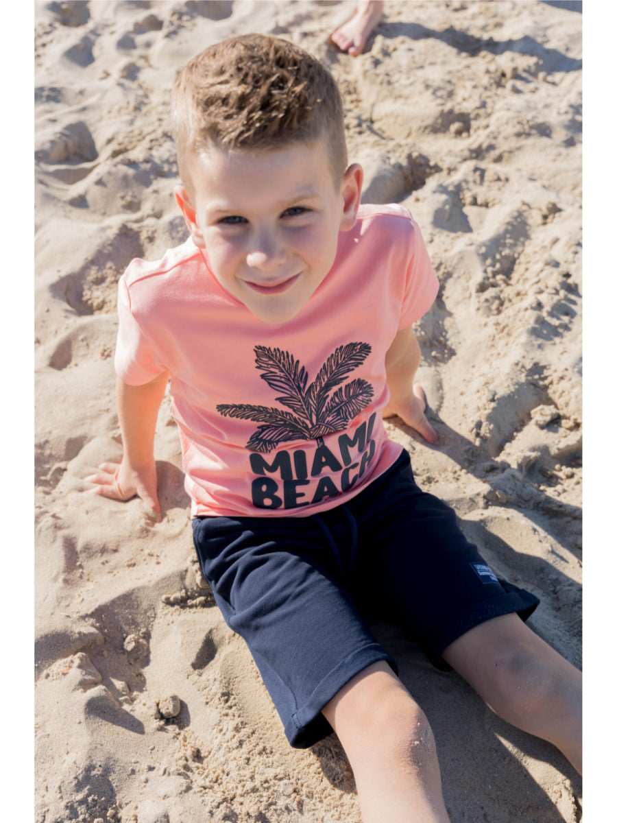 Short voor jongens in navy donkerblauw van Skurk zomercollectie 2025