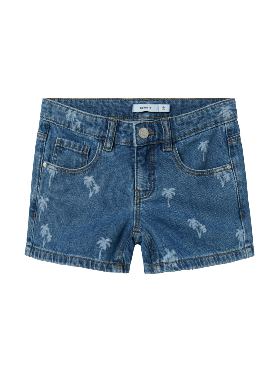 Short met palmbomen print voor meisjes van name it