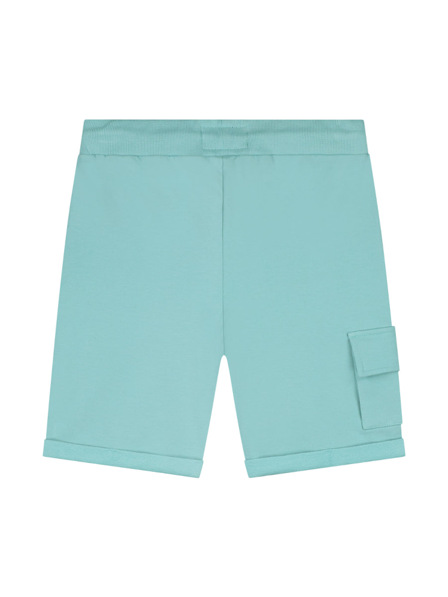 Sweatshort met zijzak in het turquoise van SKURK voor jongens