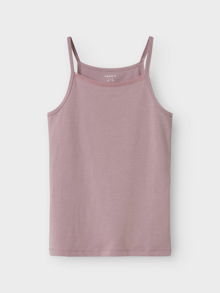Singlet voor meisjes van Name in in het roze