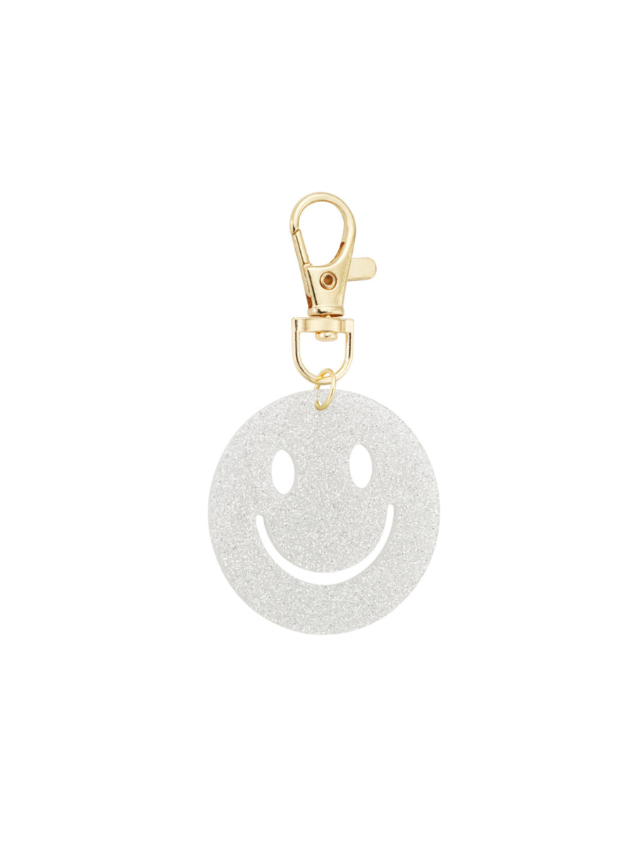 smiley sleutelhanger in zilver van yehwang