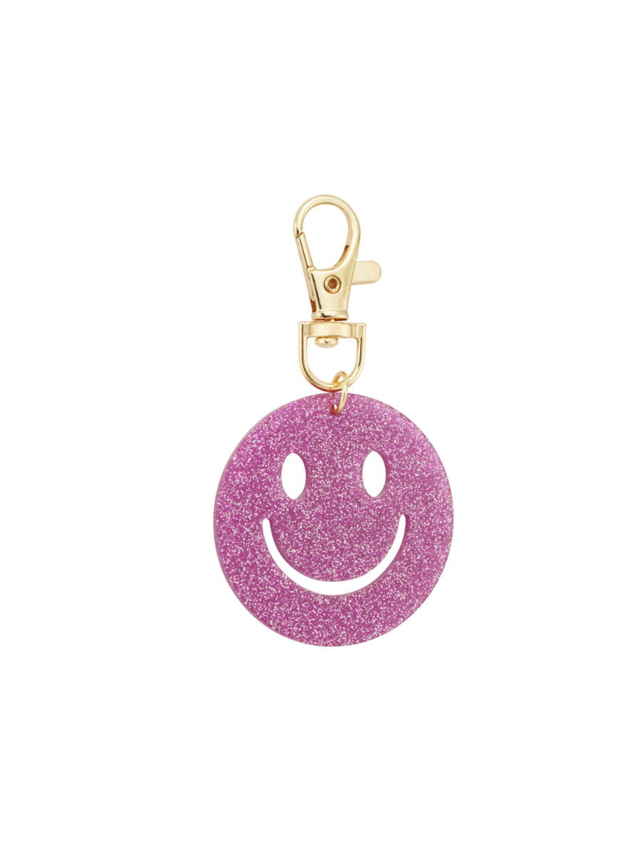 sleutelhanger smiley fuchsia van yehwang