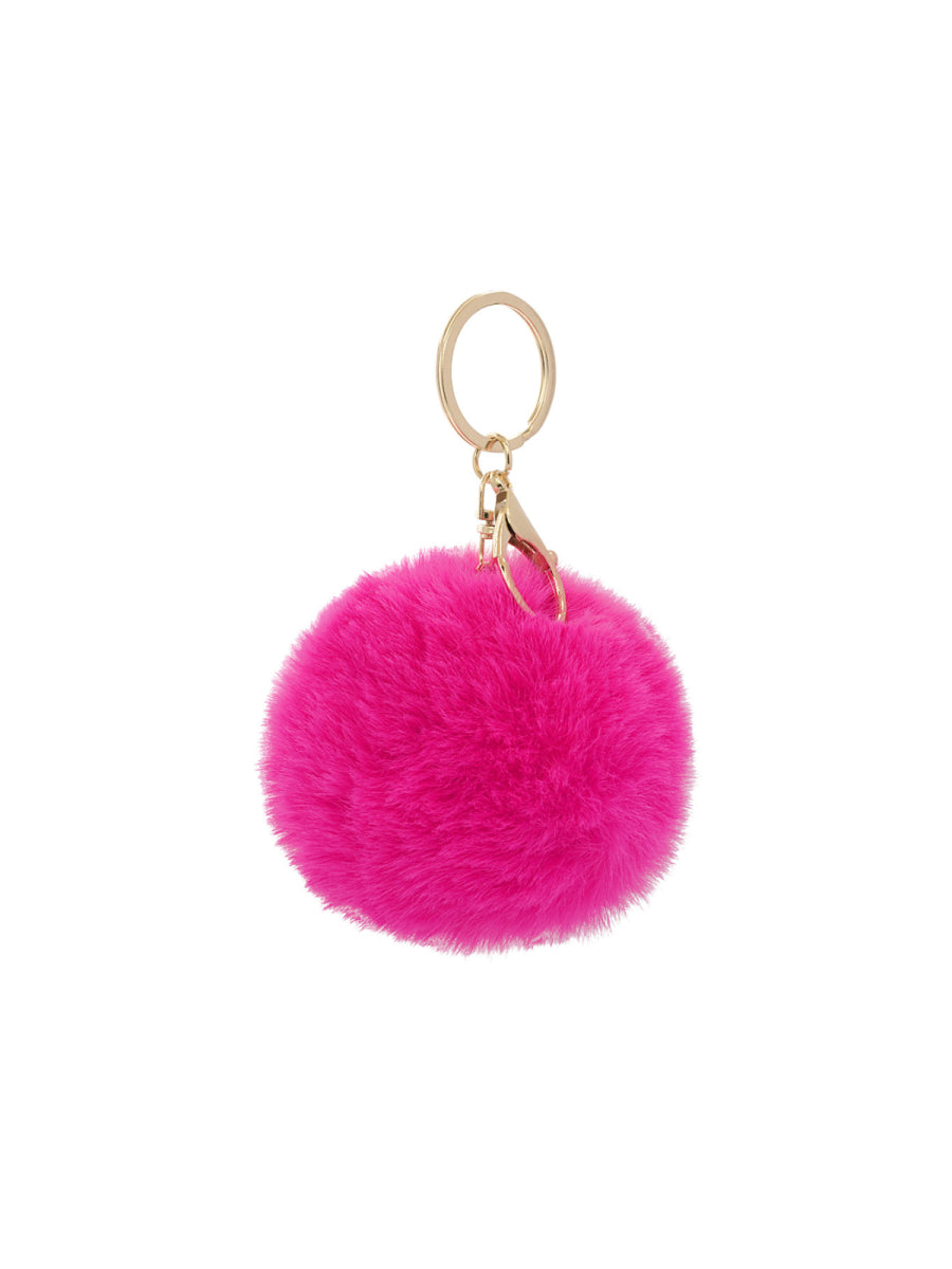 Sleutelhangers in de vorm van fluffy balletjes in verschillende kleuren voor meisjes en dames