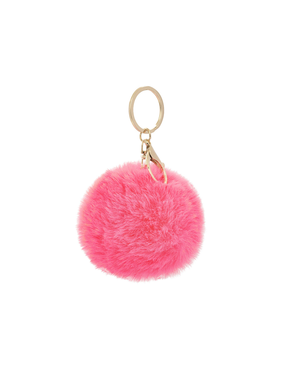 Sleutelhangers in de vorm van fluffy balletjes in verschillende kleuren voor meisjes en dames