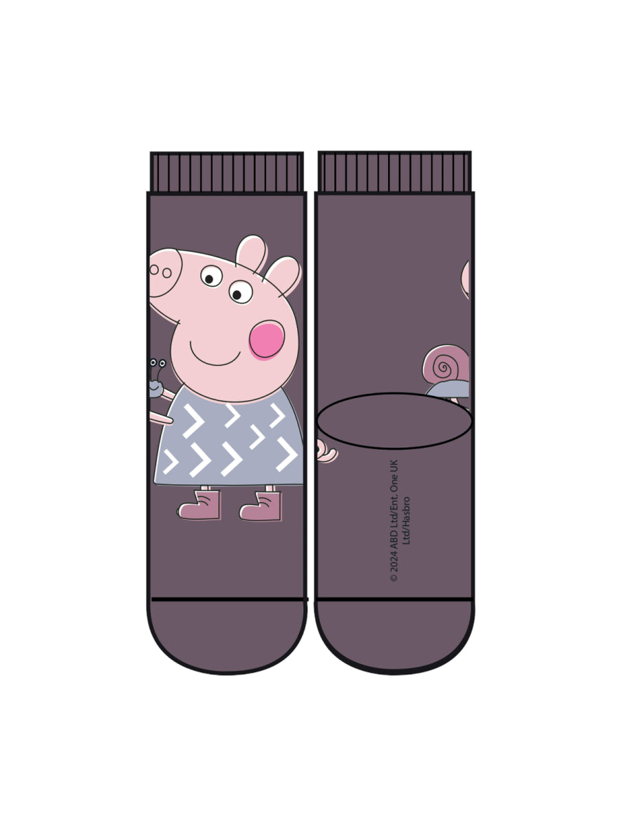 Sokken met peppa big van name it voor meisjes in paars