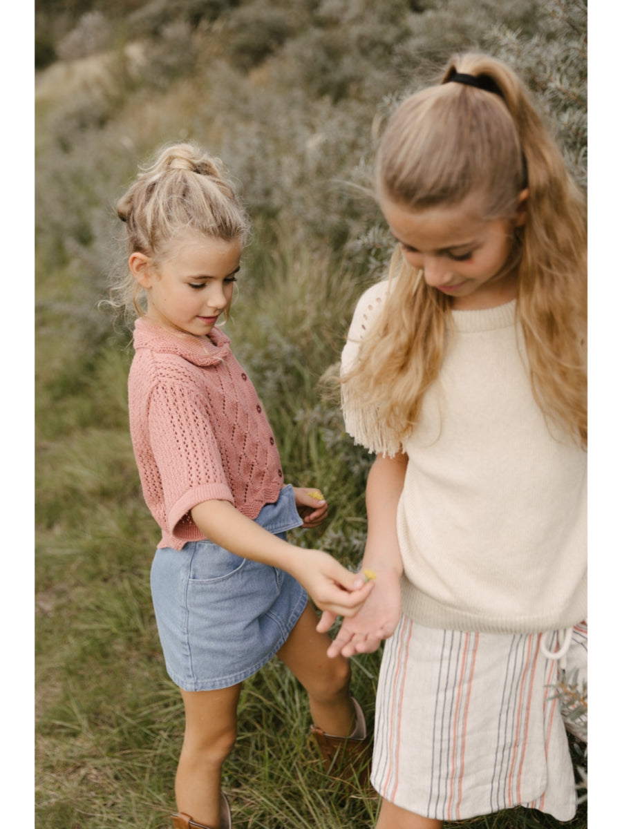 Denim rokje voor meisjes in het blauw van LEVV