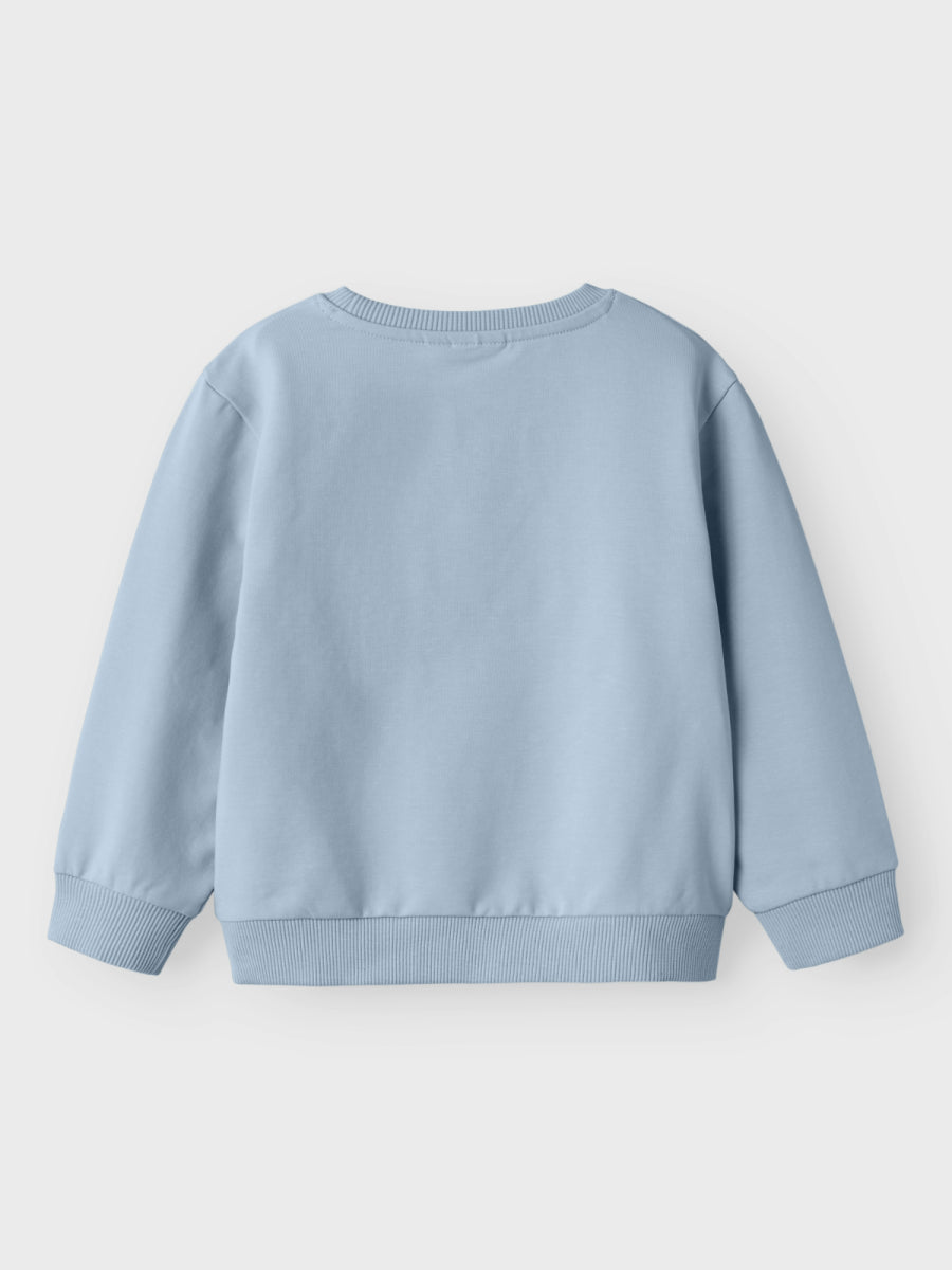 Sweater voor meisjes van Name it in het blauw met bosbes print