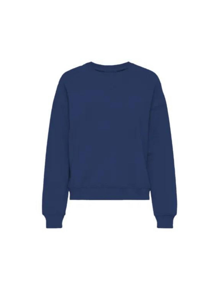 sweater meisjes in blauw met een rugprint van Kids ONLY