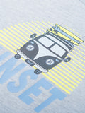 Sweater in het grijs met volkswagen van Mini Rebels voor jongens zomercollectie 2025