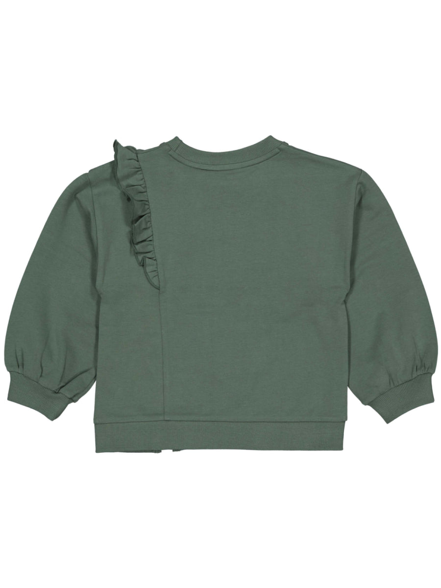 Sweater Quapi in donkergroen voor meisjes