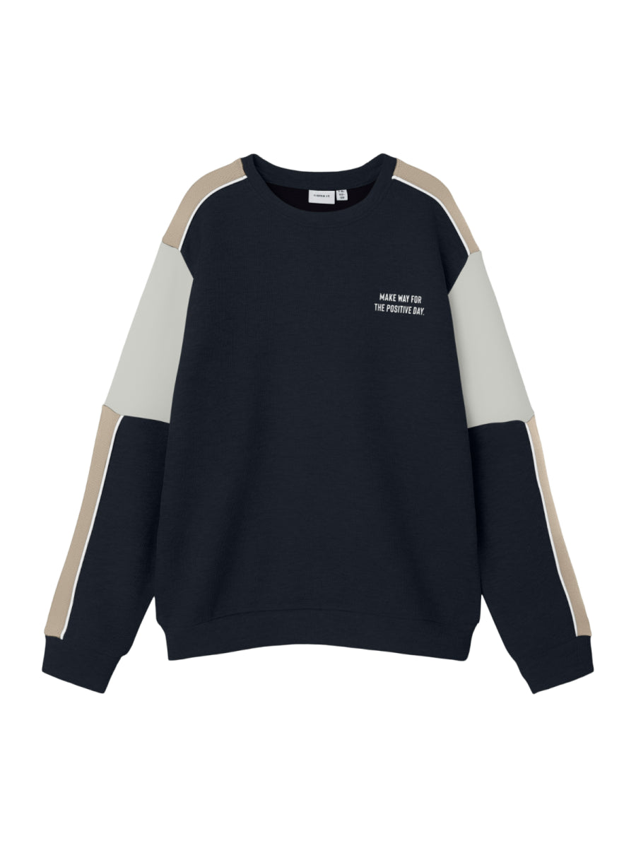 sweatshirt in donkerblauw van Name it voor kinderen