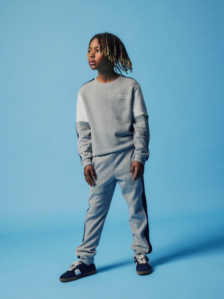 sweatshirt voor jongens van name it in grijs 