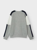Sweater van Name in in het grijs voor jongens
