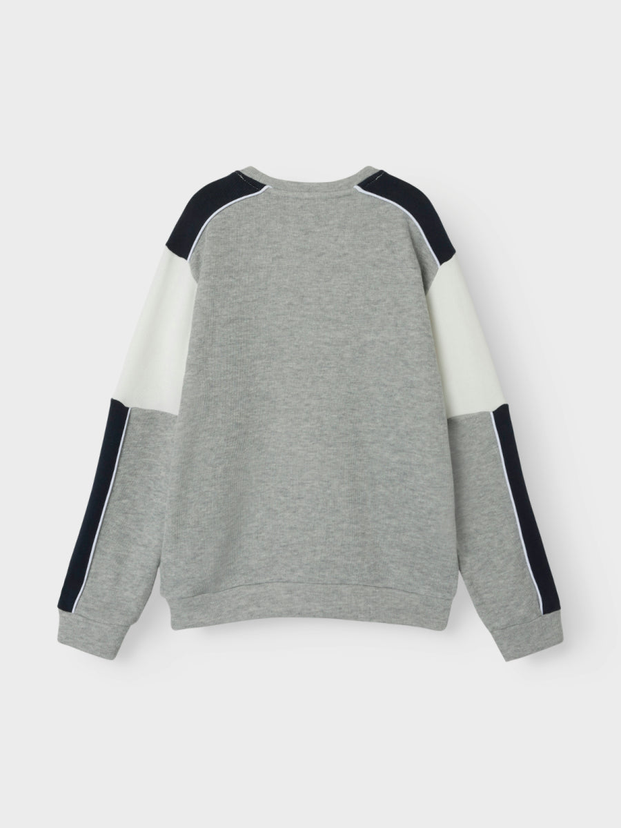 Sweater van Name in in het grijs voor jongens