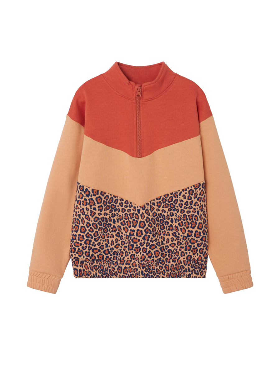 sweatshirt voor meisjes met luipaardprint van NAME IT