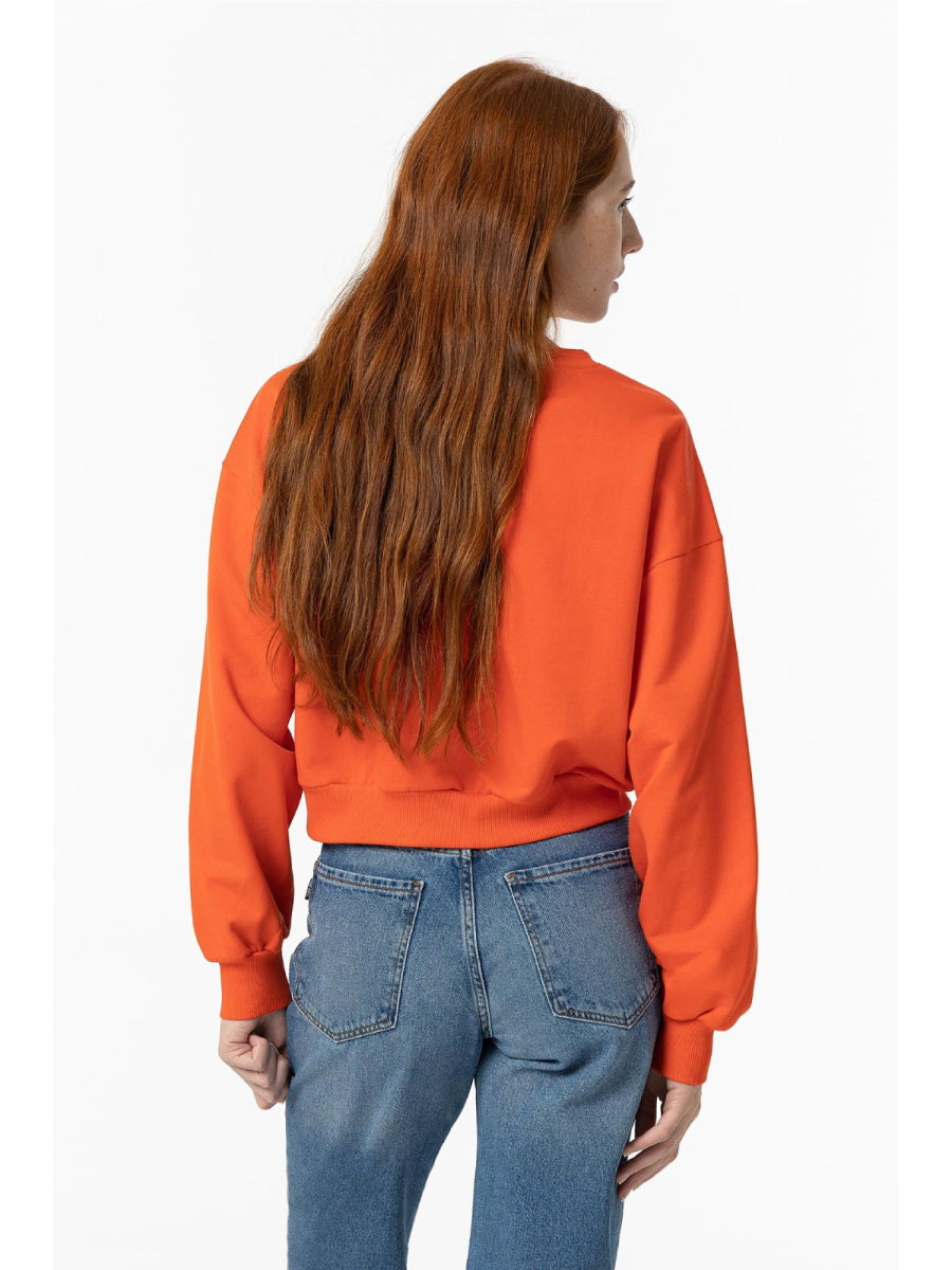 Sweatshirt voor tienermeisjes van Tiffosi in het oranje
