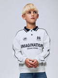 sweatshirt polo in het grijs voor jongens van Name it