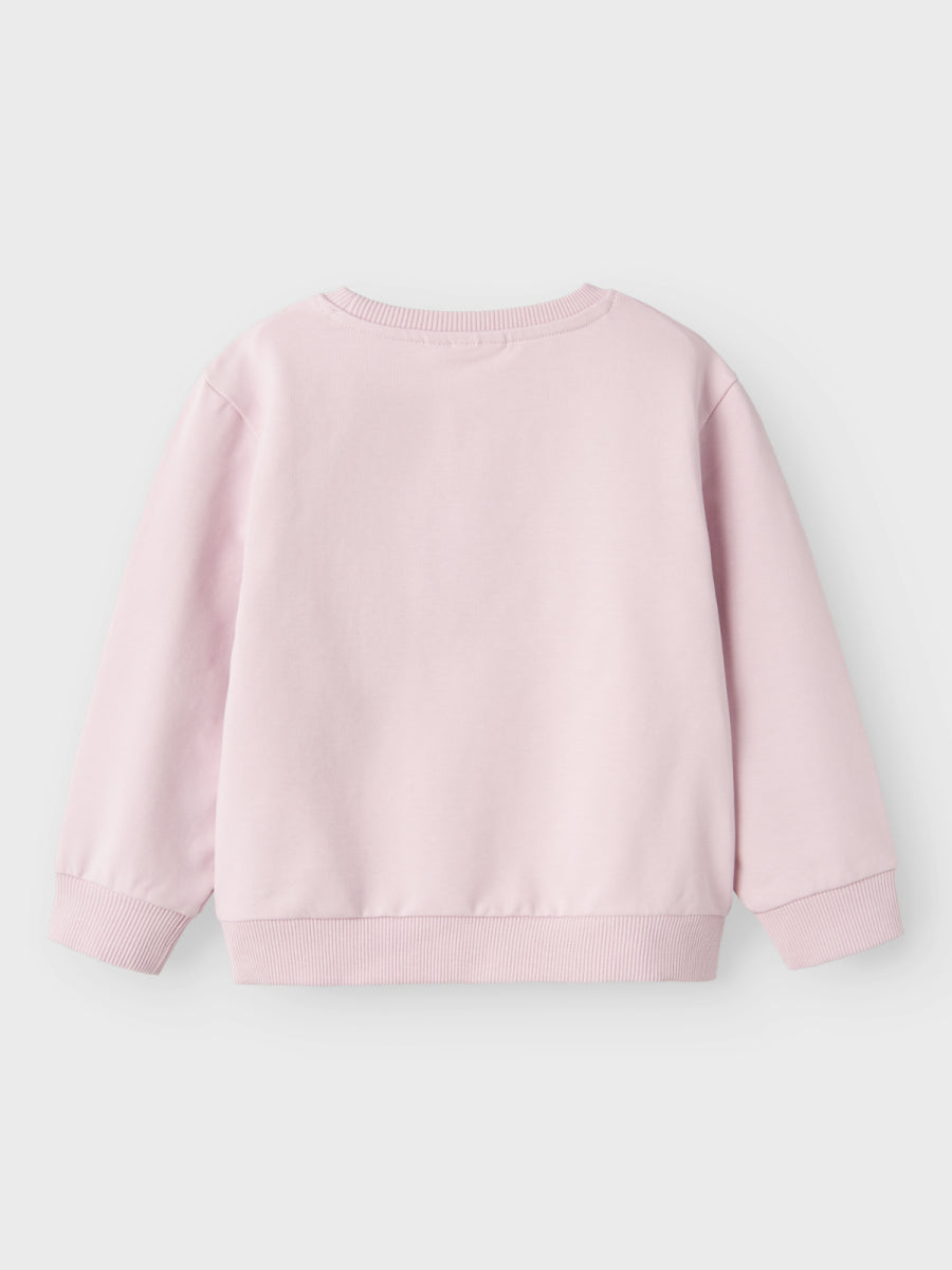 sweatshirt voor meisjes in roze met cherry van name it