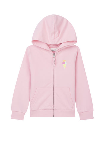 Sweatshirt in roze voor meisjes van Mini Rebels. Zomer collectie 2025