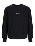 sweatshirt voor jongens in het zwart van Jack and jones mini voor jongens