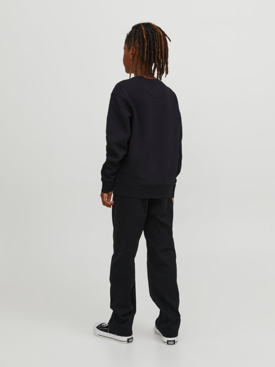 jack and jones mini sweatshirt in het zwart voor jongens