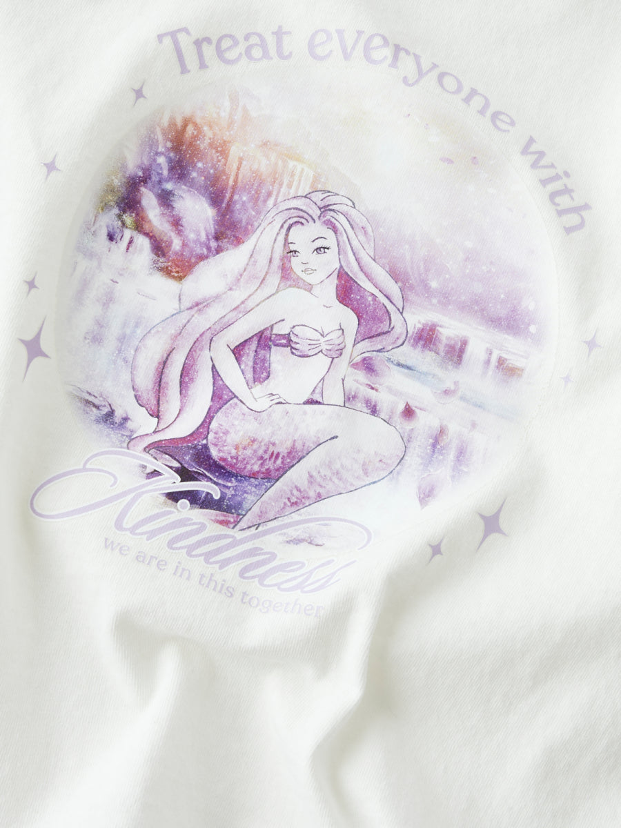 T-shirt met unicorn print voor meisjes van name it
