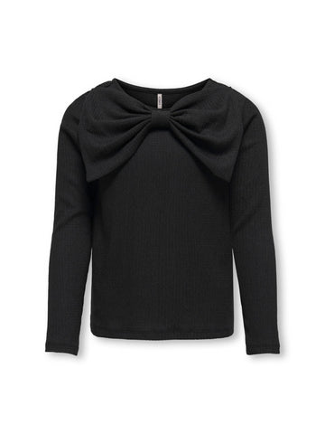 Top met strik in het zwart voor meisjes van Kids ONLY