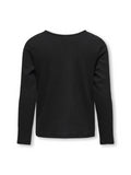 longsleeve met strik in het zwart van kids only