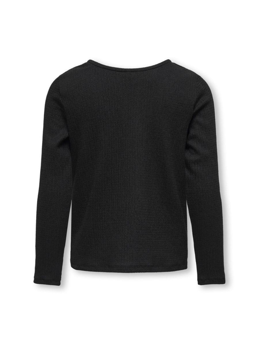longsleeve met strik in het zwart van kids only