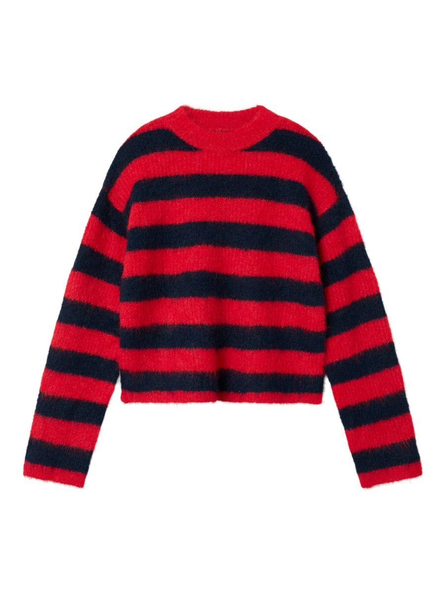 Trui van LMTD voor meisjes van zachte stof met rood en zwart