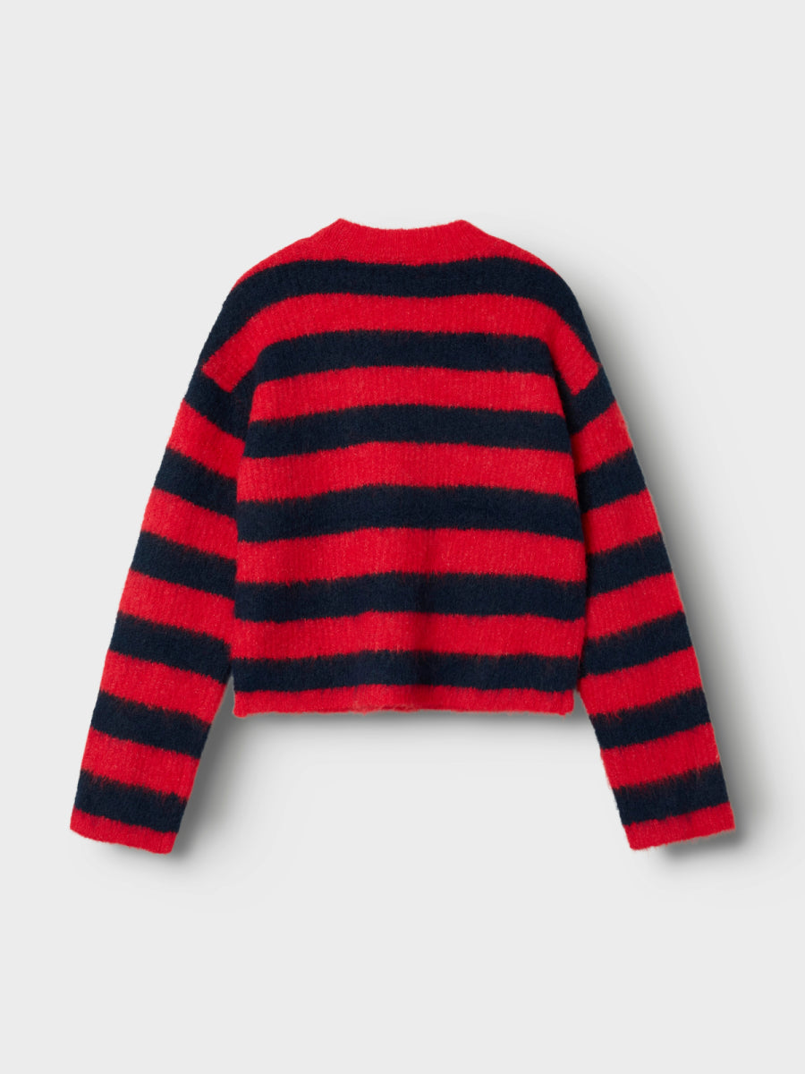 Trui van LMTD voor meisjes van zachte stof met rood en zwart
