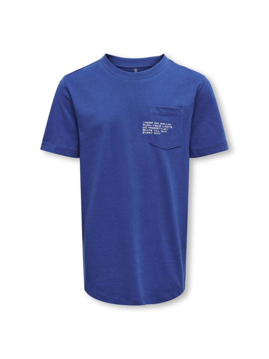 T-shirt van Kids ONLY voor jongens in het blauw