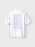 T-shirt met rugprint van Name it in wit voor meisjes
