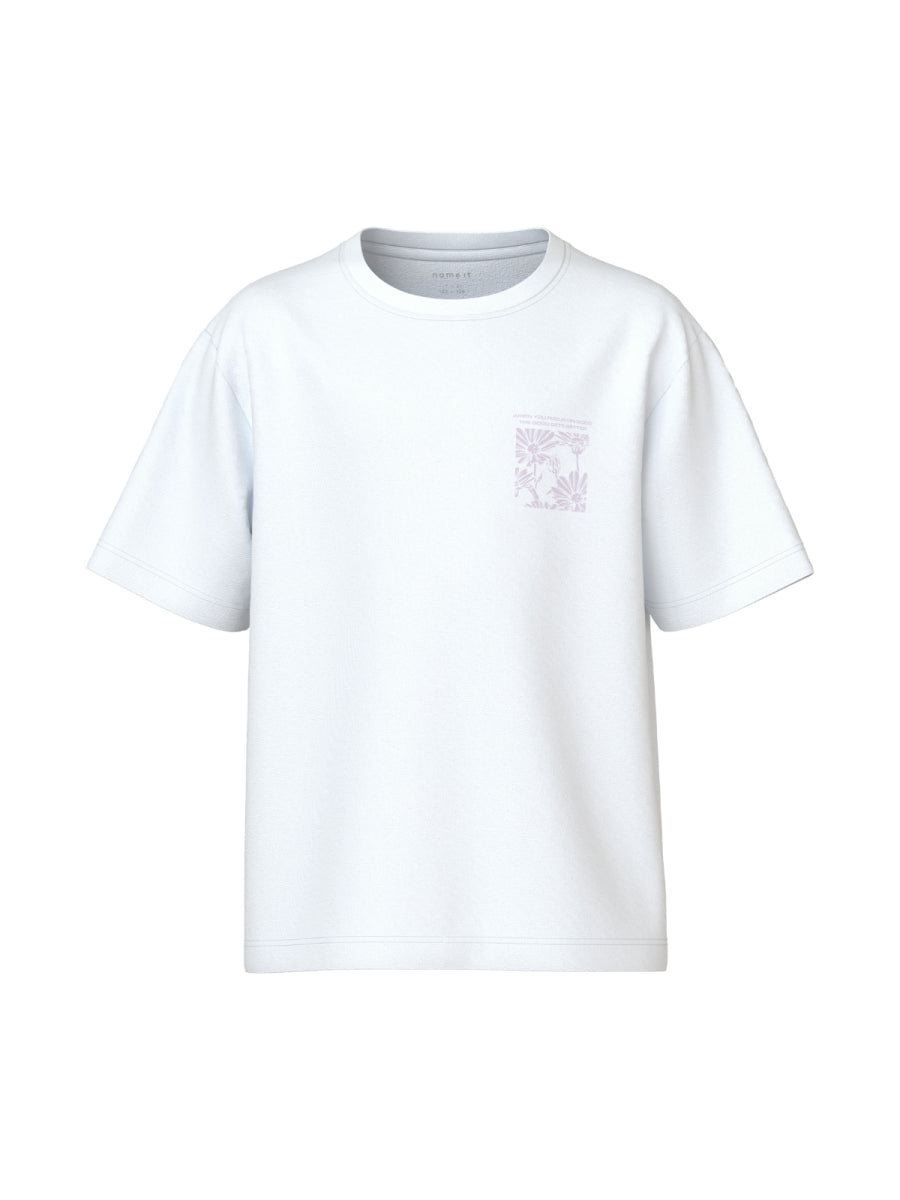 Shirt in wit voor meisjes van Name it met rugprint