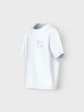 shirt voor meisjes van Name it in het wit met rugprint