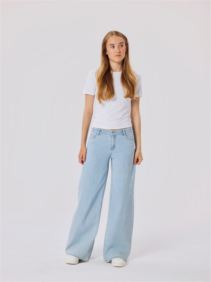 Wijde jeansbroek voor tiener meisjes van LMTD